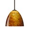 Besa Lighting Sasha Cord Pendant, Amber Cloud, Bronze Finish, 1x9W LED 1BT-757218-LED-BR - alternate 1